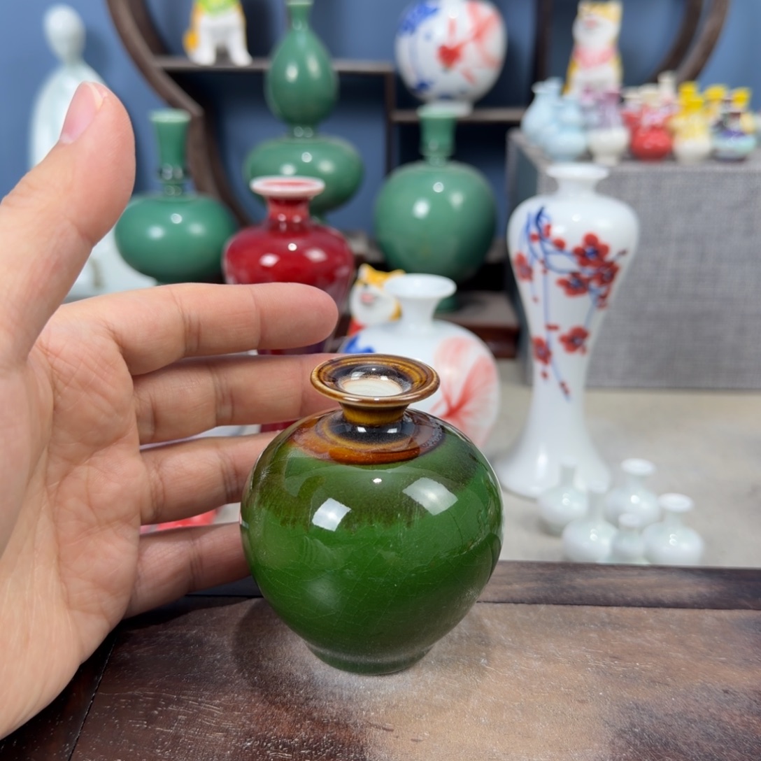 陶瓷手工小花器摆件