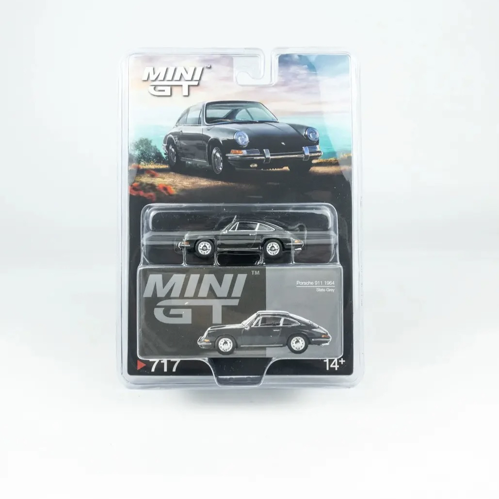 MINIGT 1:64保时捷Porsche 911 1964 Slate grey合金汽车模型717