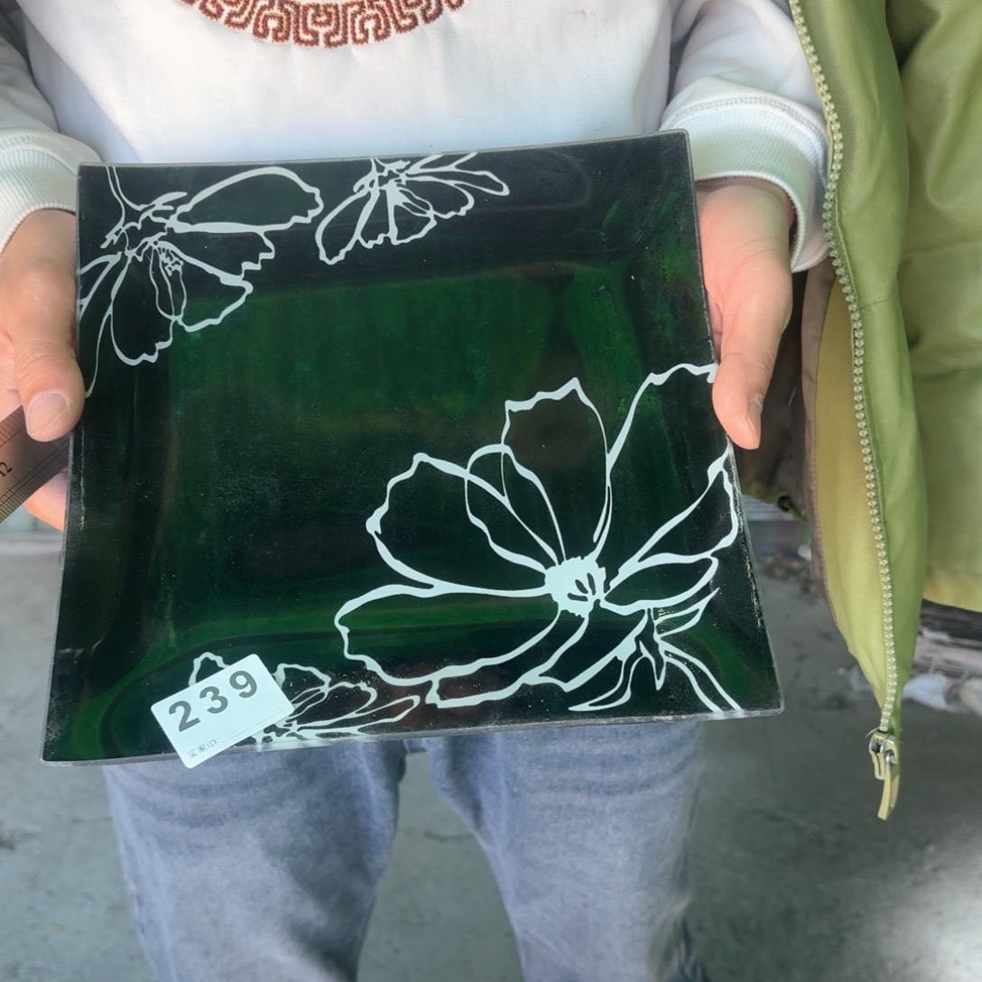 进口食品级钢化玻璃239号24*24cm2个