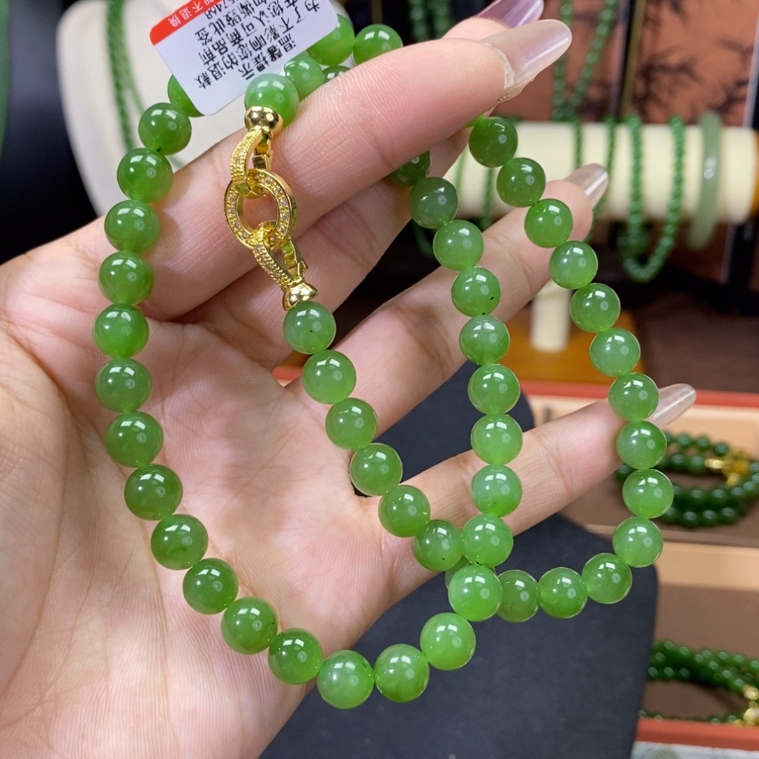 和田玉（碧玉）颈饰未镶嵌阳8