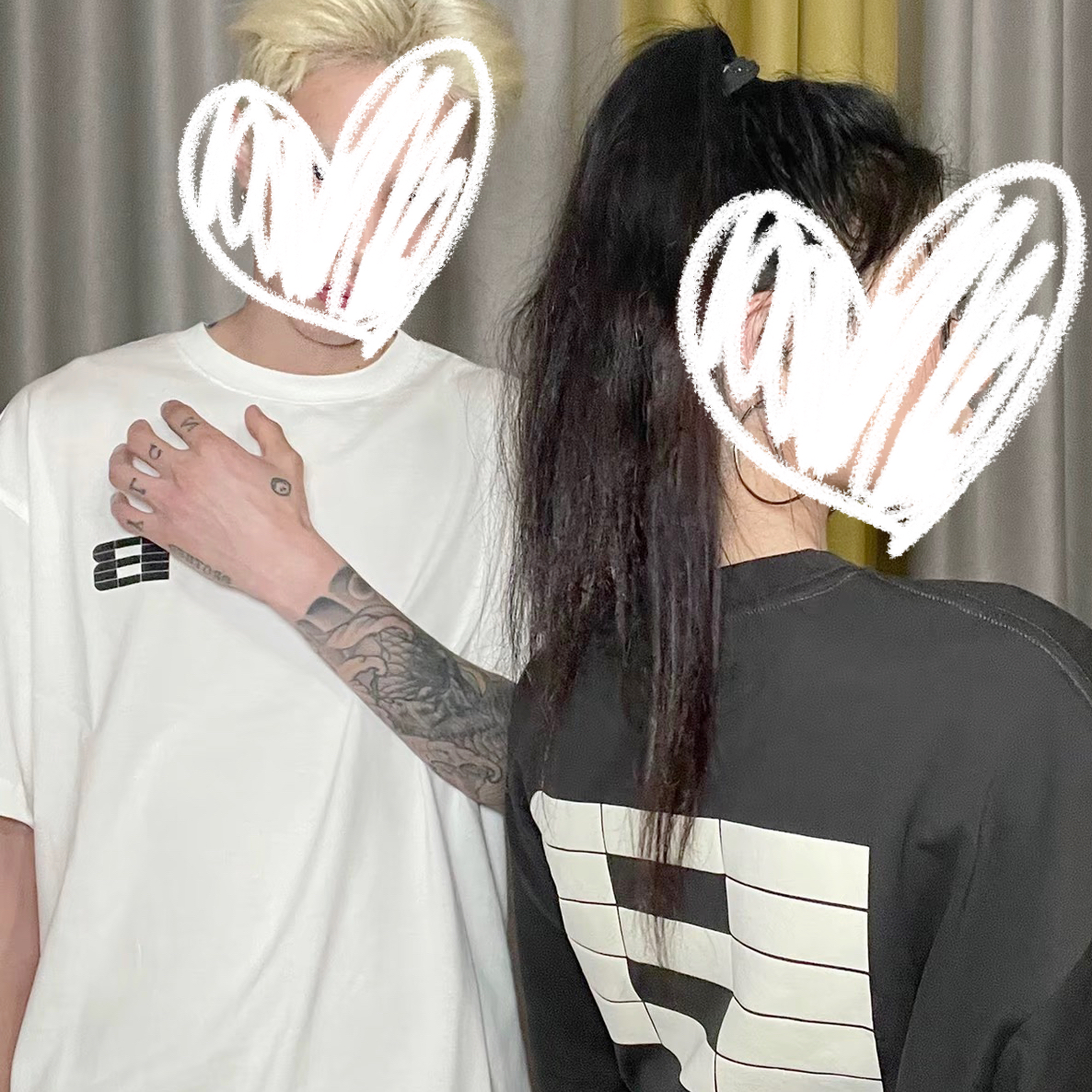 （凯凯夫妇）B家植绒发泡T恤男女同款短袖