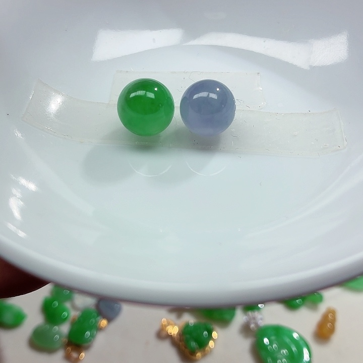 千***月翡翠未镶嵌手链天然缅甸翡翠A货卡10