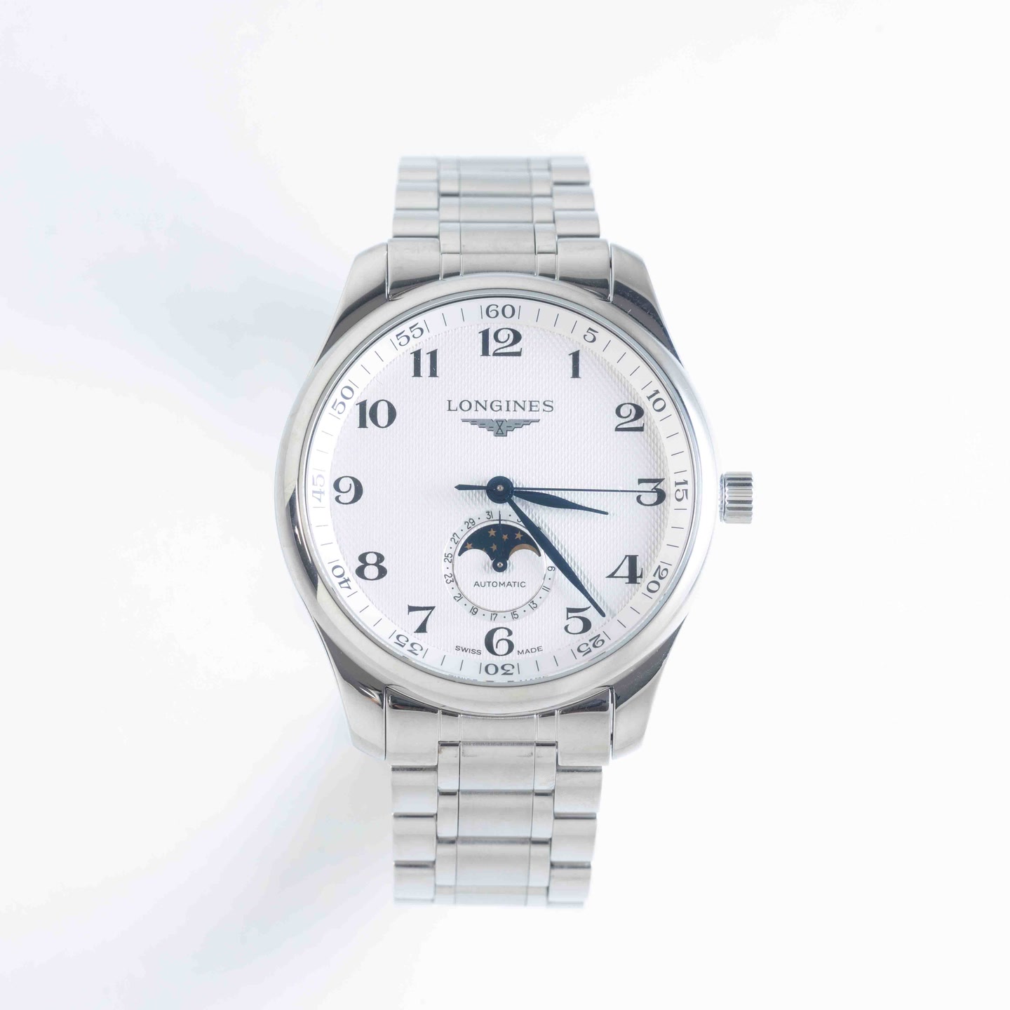 99新 Longines/浪琴 全套 42mm 公价22200 L2.919.4.78.6 H0278