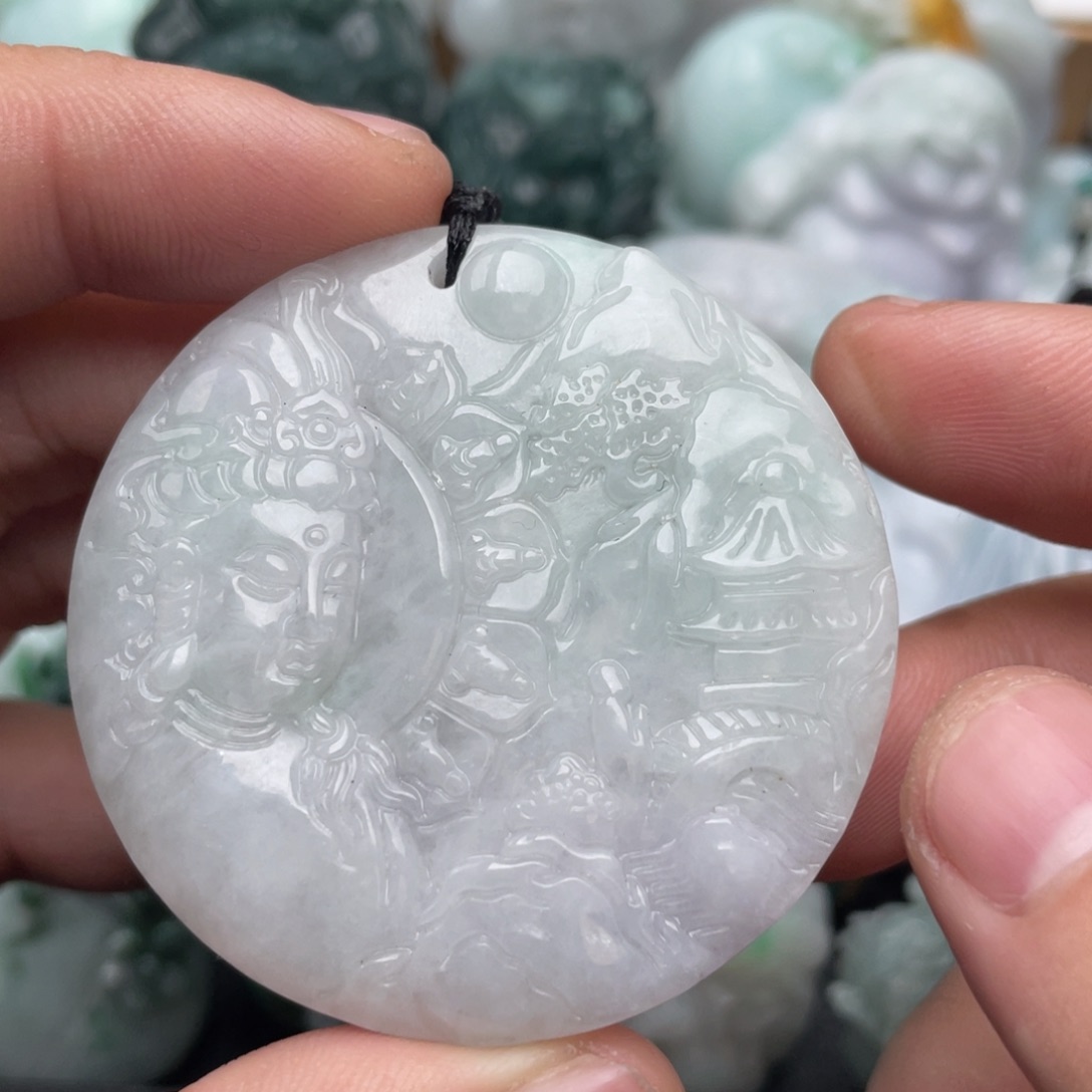 翡翠未镶嵌吊坠(不含链)