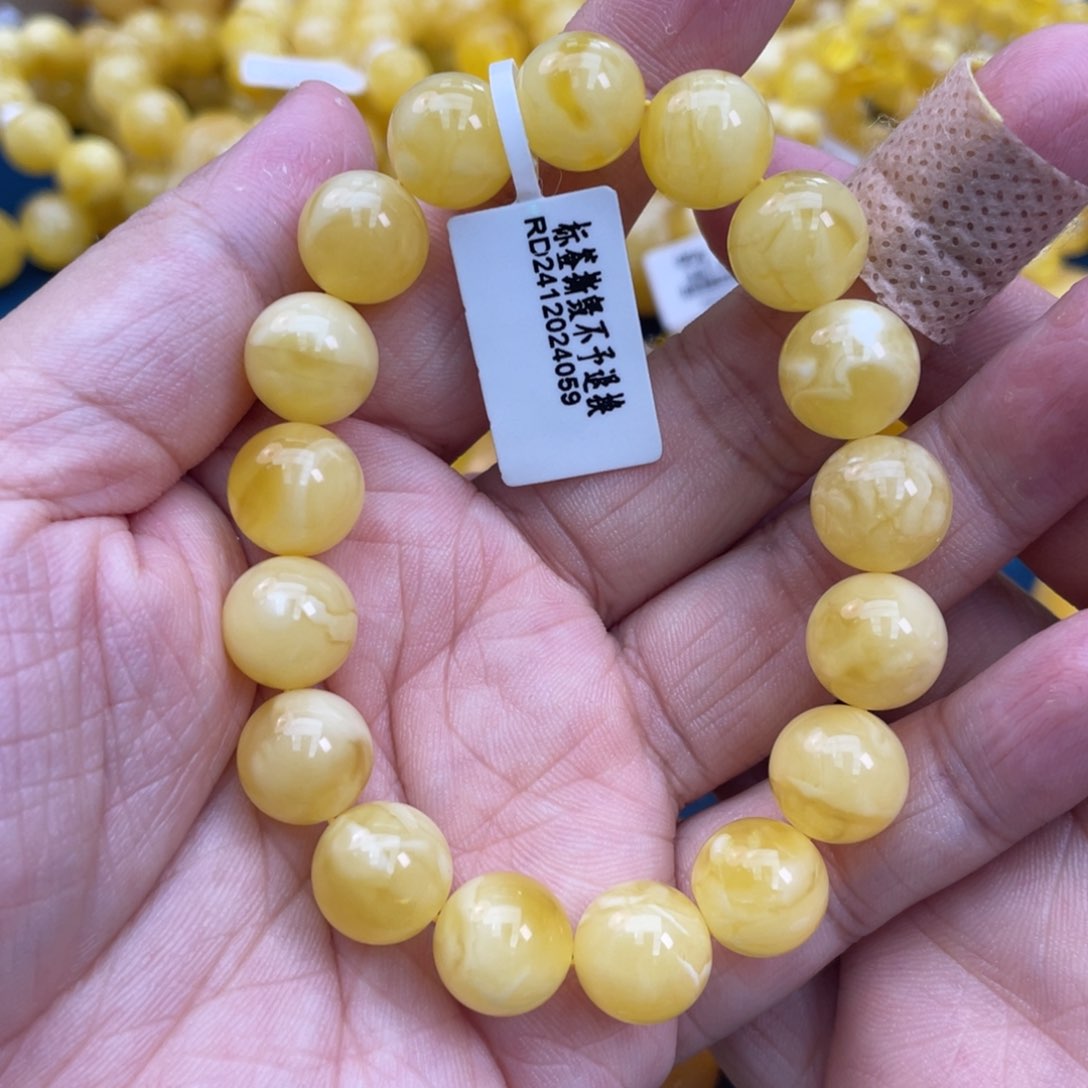 琥珀裸石未镶嵌琥珀蜜蜡11m m