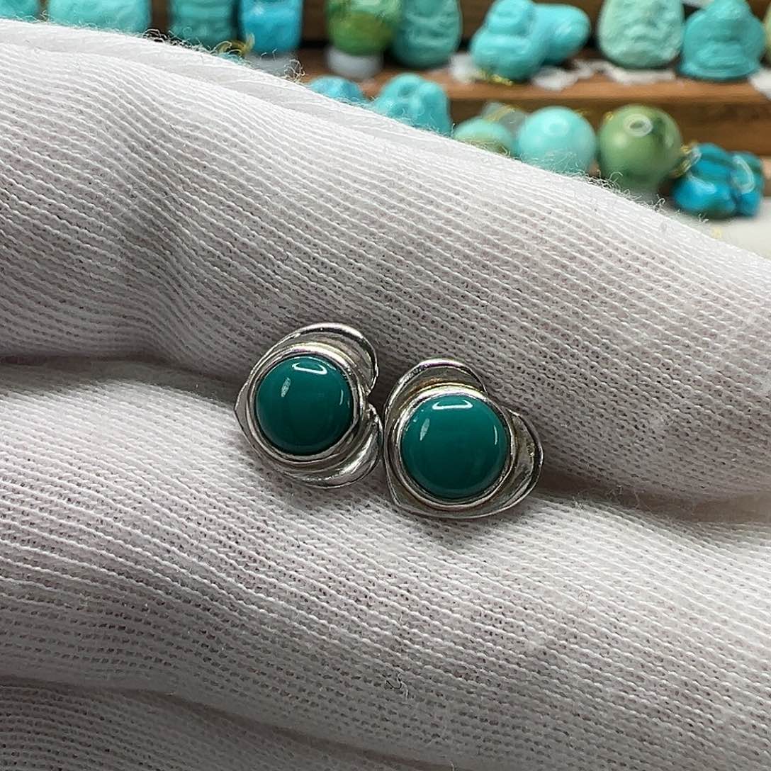 绿松石配饰银S925镶嵌