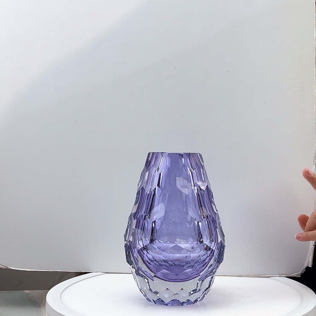 茶盏琉璃水晶花瓶