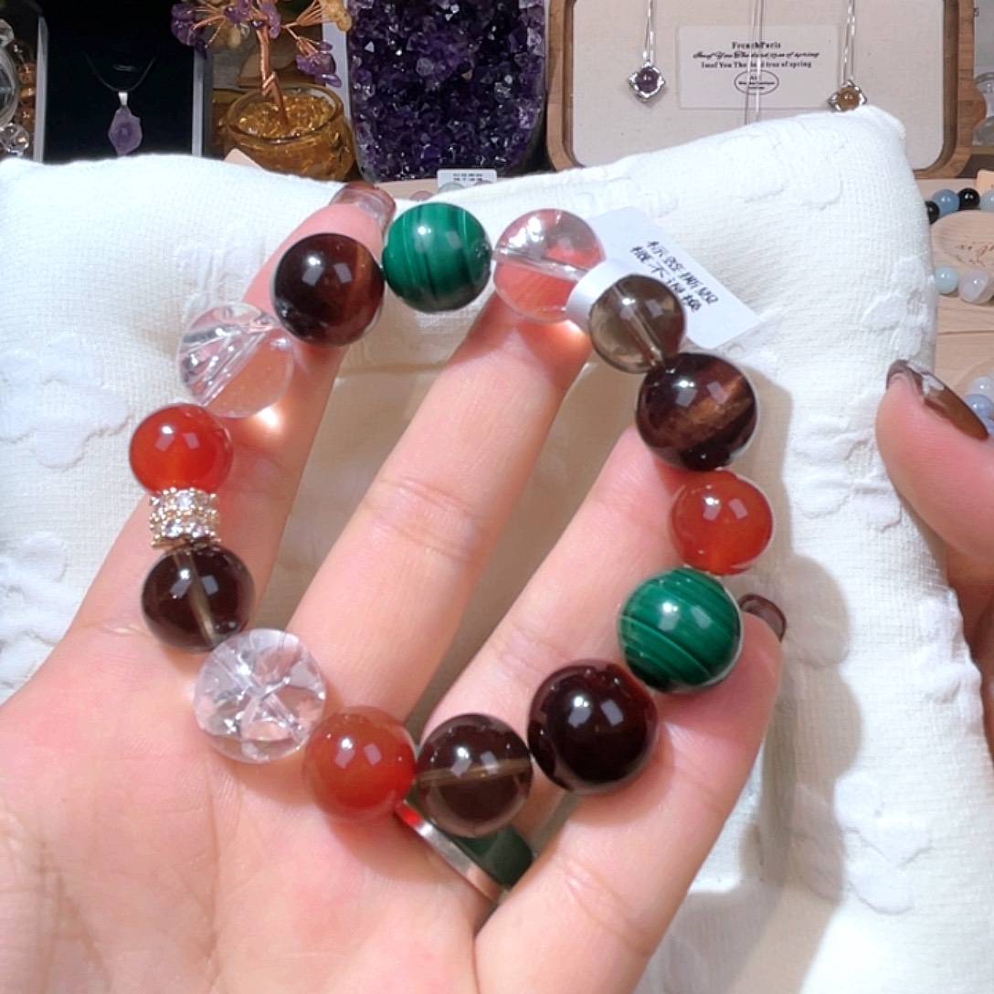 水晶手链未镶嵌天然水晶