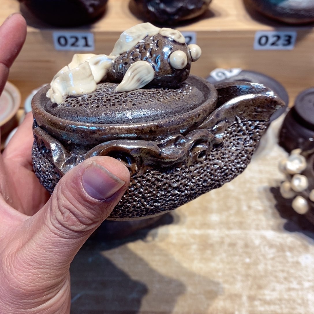 瑕疵啊柴烧茶具陶瓷杯子