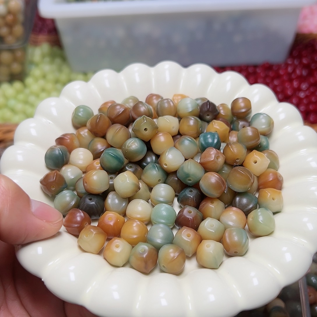 菩提根/象牙果吊坠23颗敦煌鲨鱼背