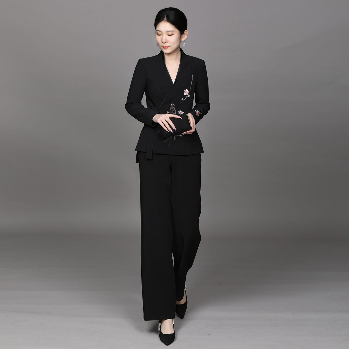 hcgn/浒城古娘中国风样衣链两件套ACL181063+ACL19721