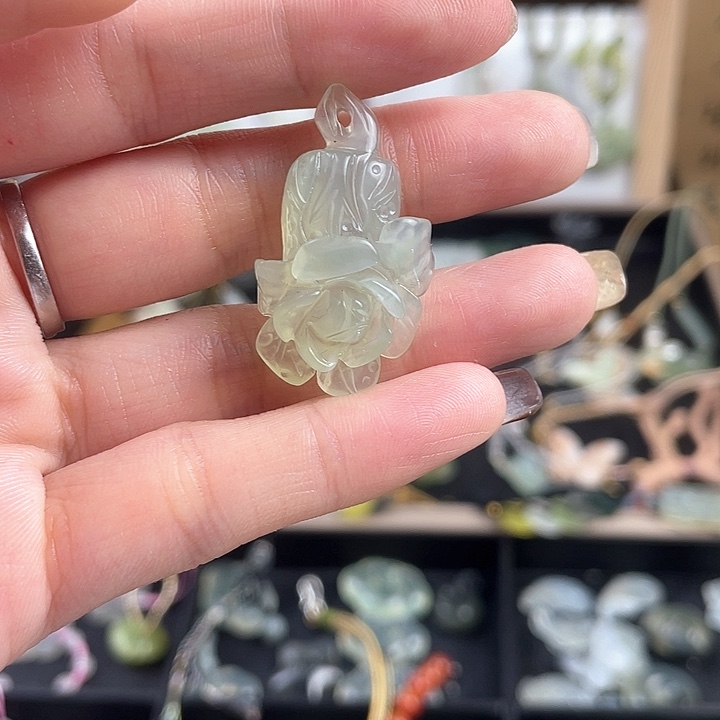 蛇纹石玉合金颈饰『***』