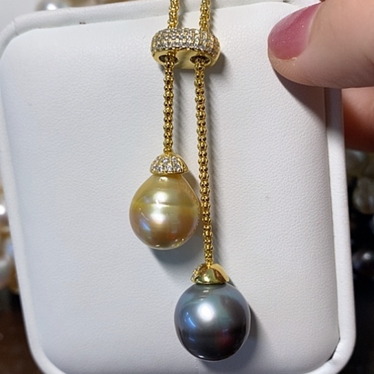 海水珍珠颈饰银S925镶嵌?*遥13-15