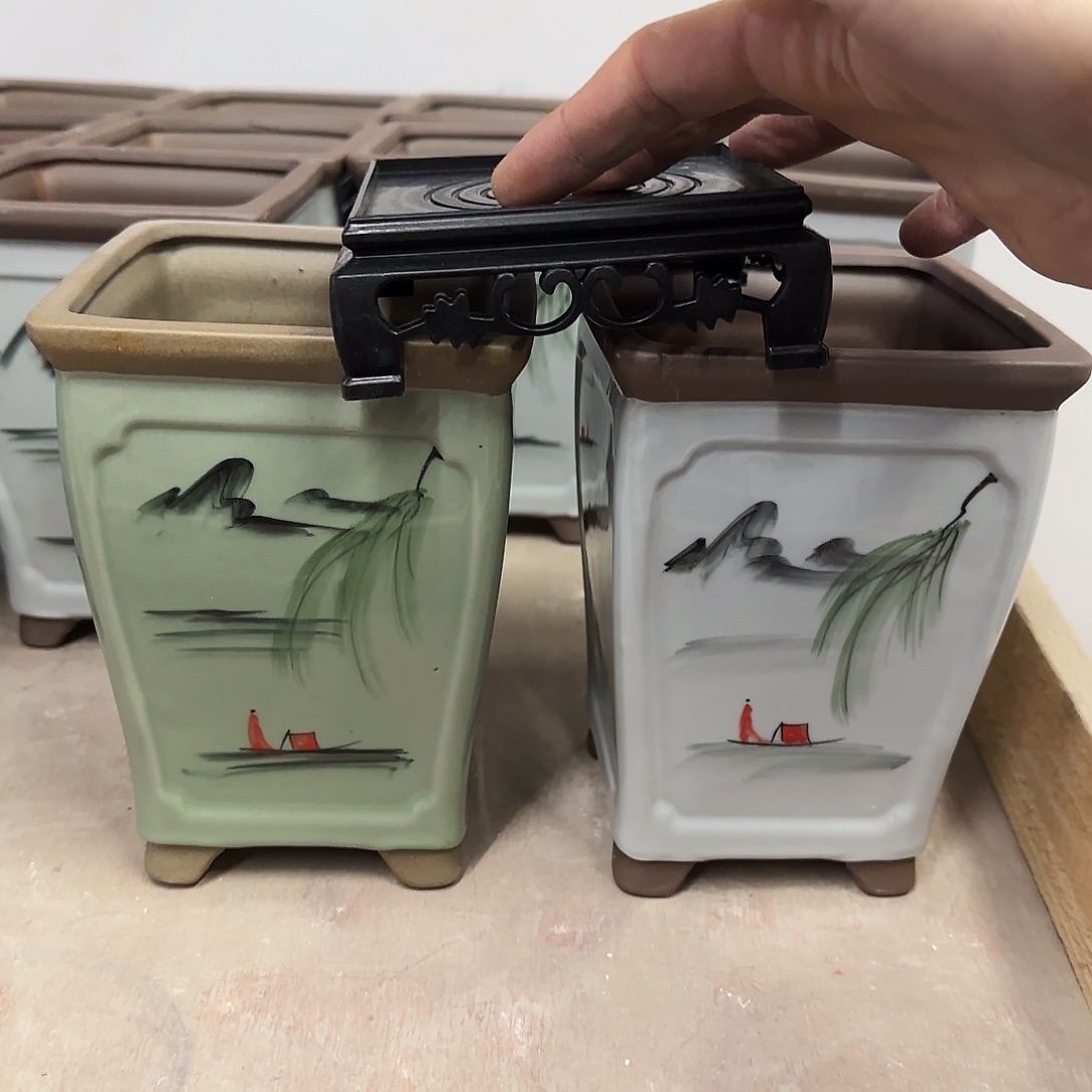 陶瓷4件套-送塑料托盘，凑9元发