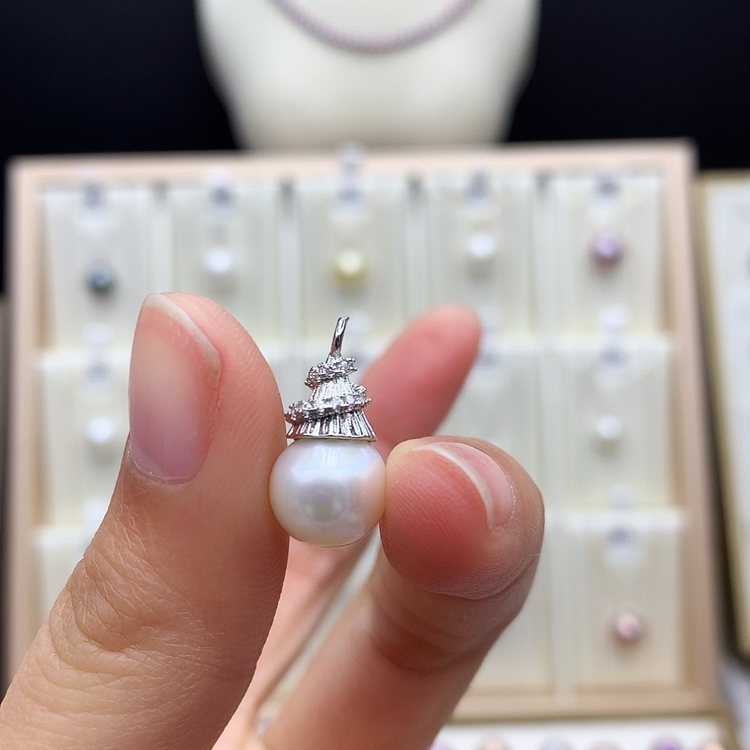 合金颈饰淡水珍珠