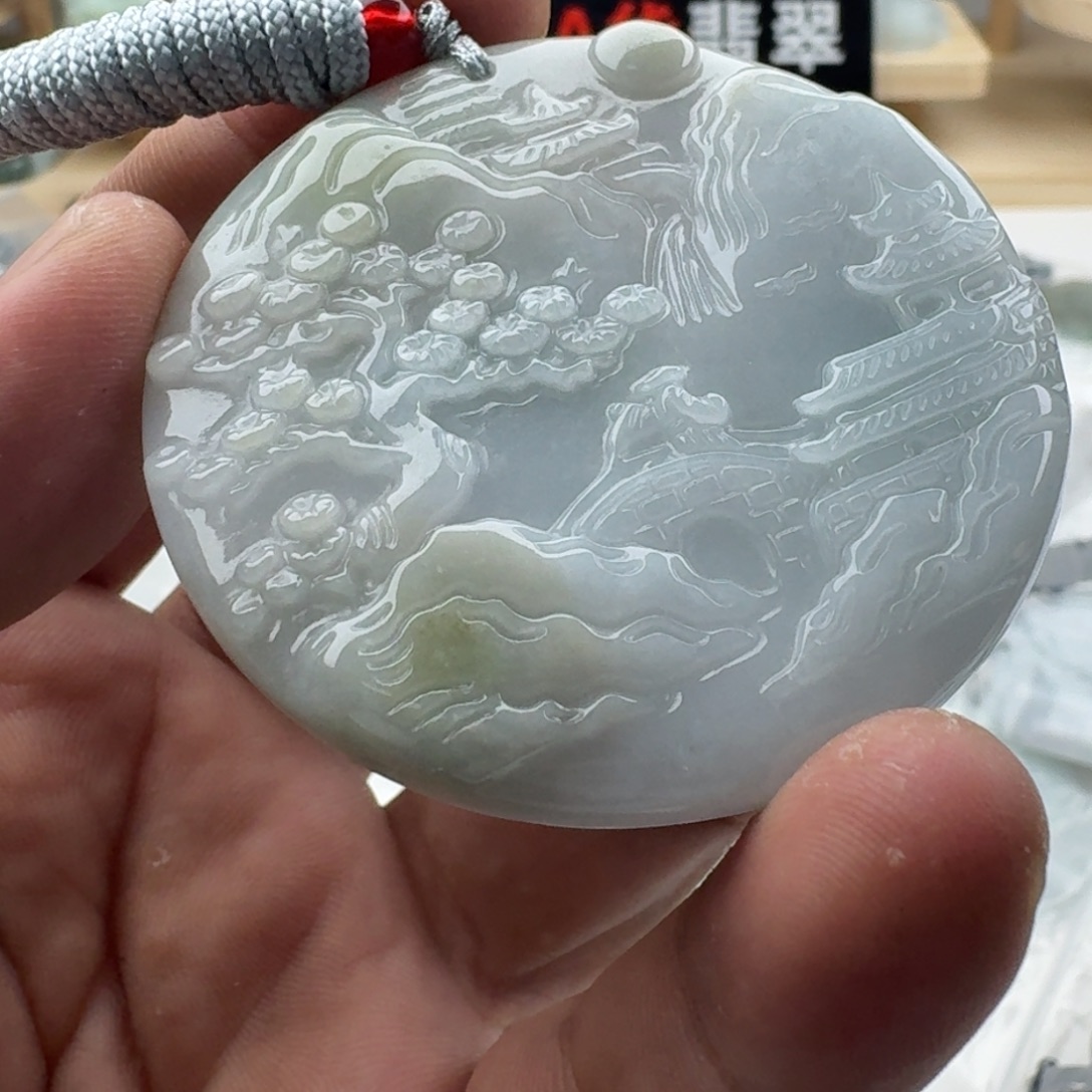 颈饰未镶嵌翡翠天然缅甸A货翡翠