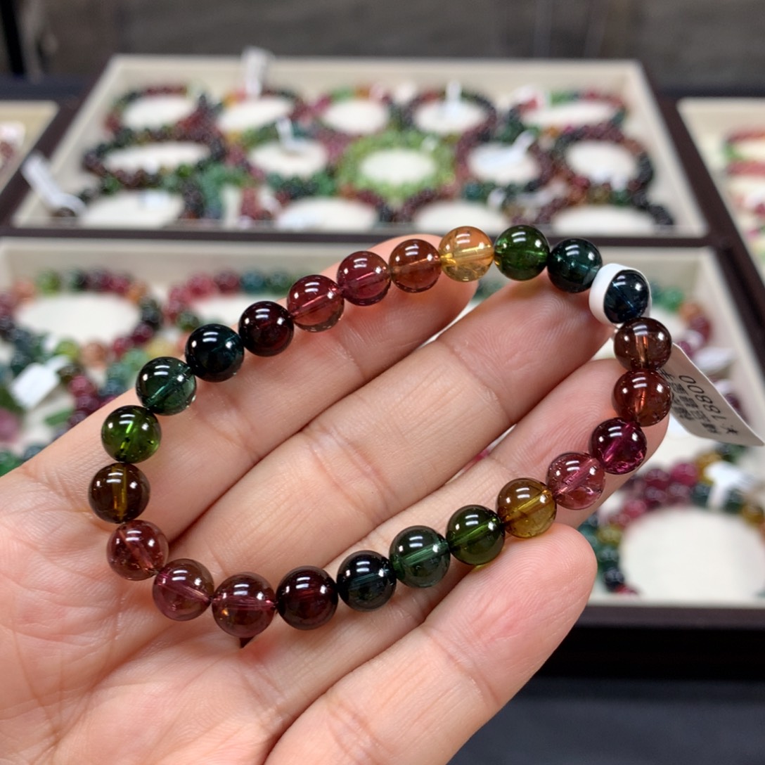 碧玺手链未镶嵌8左右