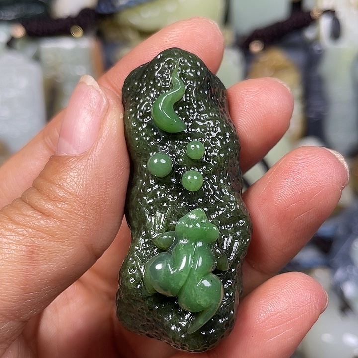 和田玉未镶嵌挂件