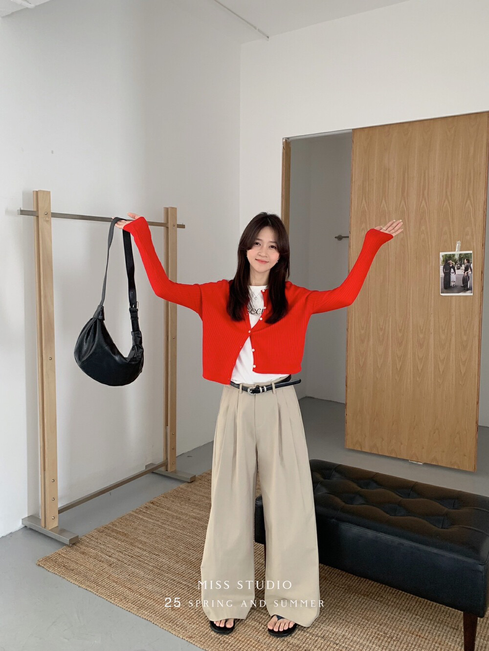 纯色针织厚款不褪色长袖毛针织衫时尚针织衫秋季短款