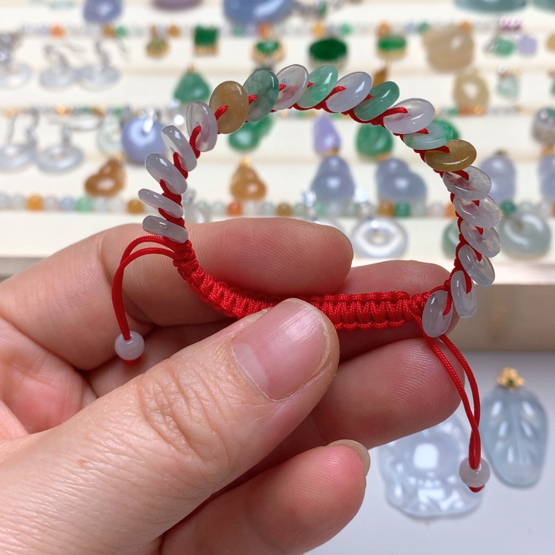 翡翠未镶嵌颈饰翡翠手绳