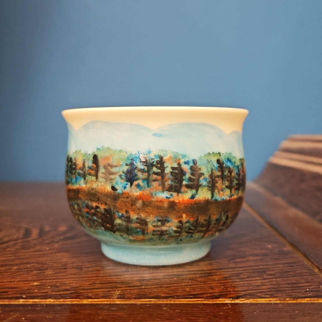  【程羊仔】高温陶瓷，山水杯茶道流水9