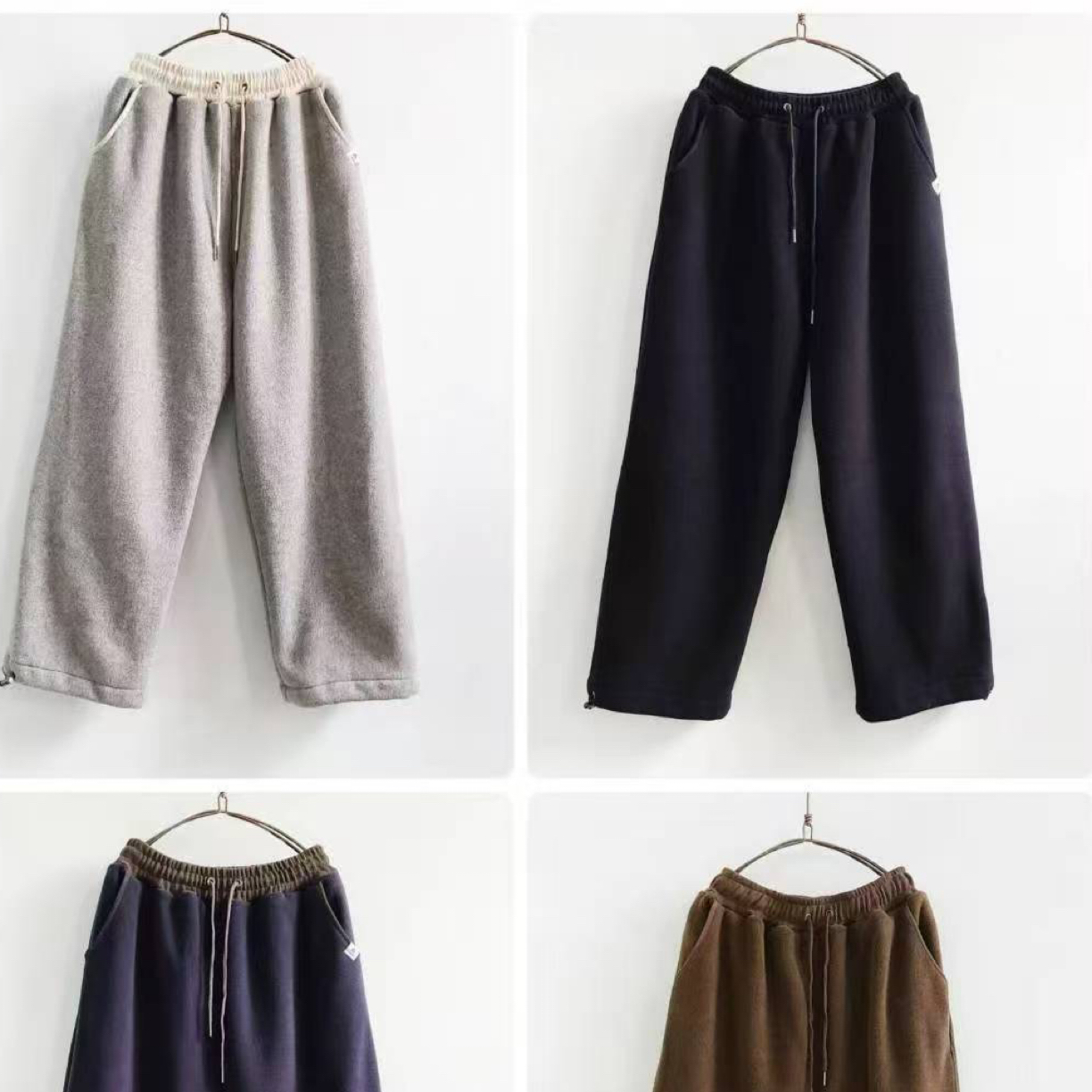 韩国东大门摇粒绒休闲裤