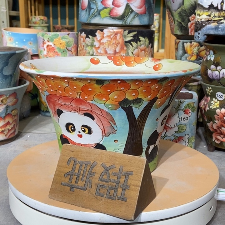 红陶景德镇艺术手绘作品