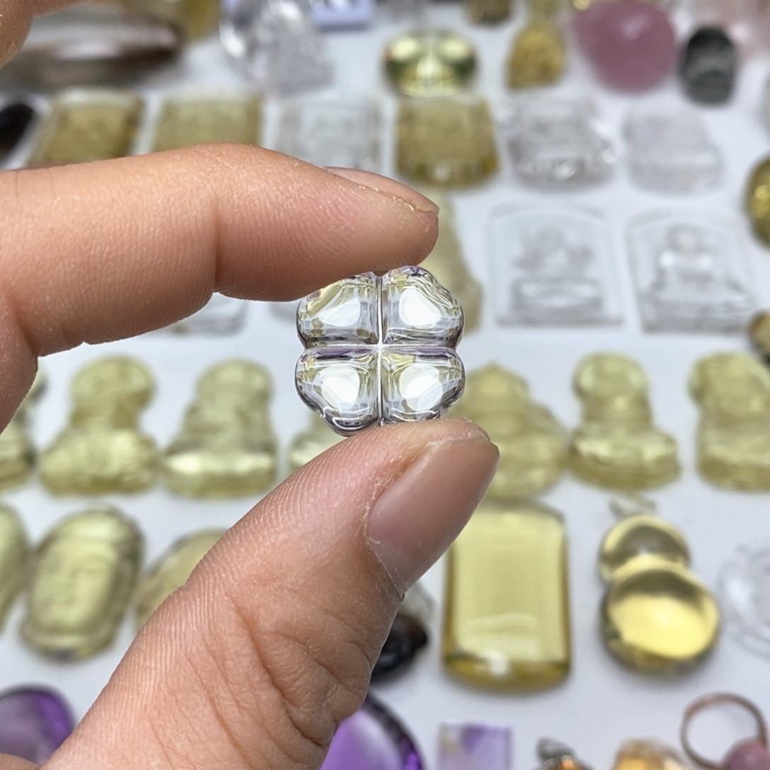 颈饰水晶未镶嵌四叶草