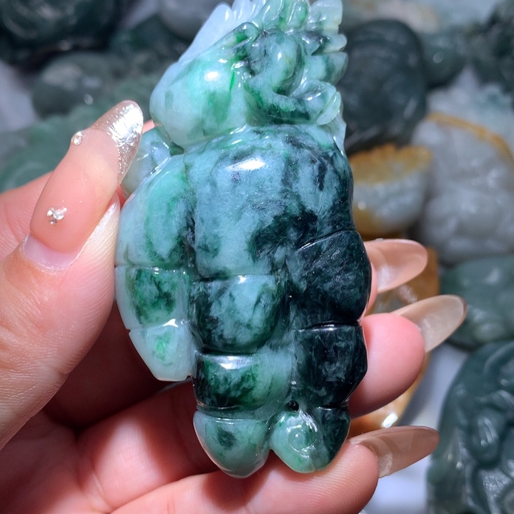 翡翠未镶嵌颈饰保真天然A货翡翠