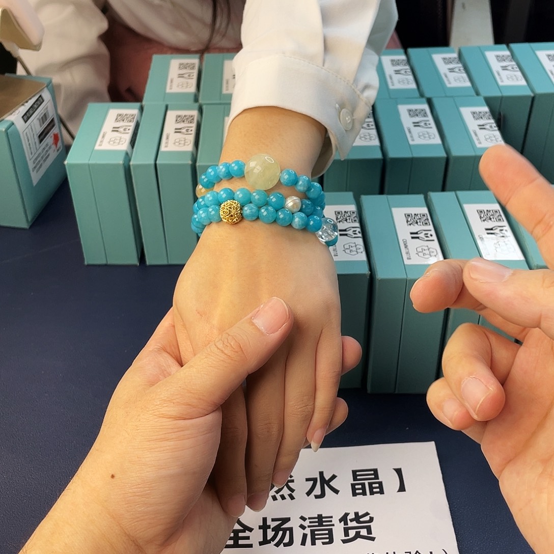 水晶银S925镶嵌手链