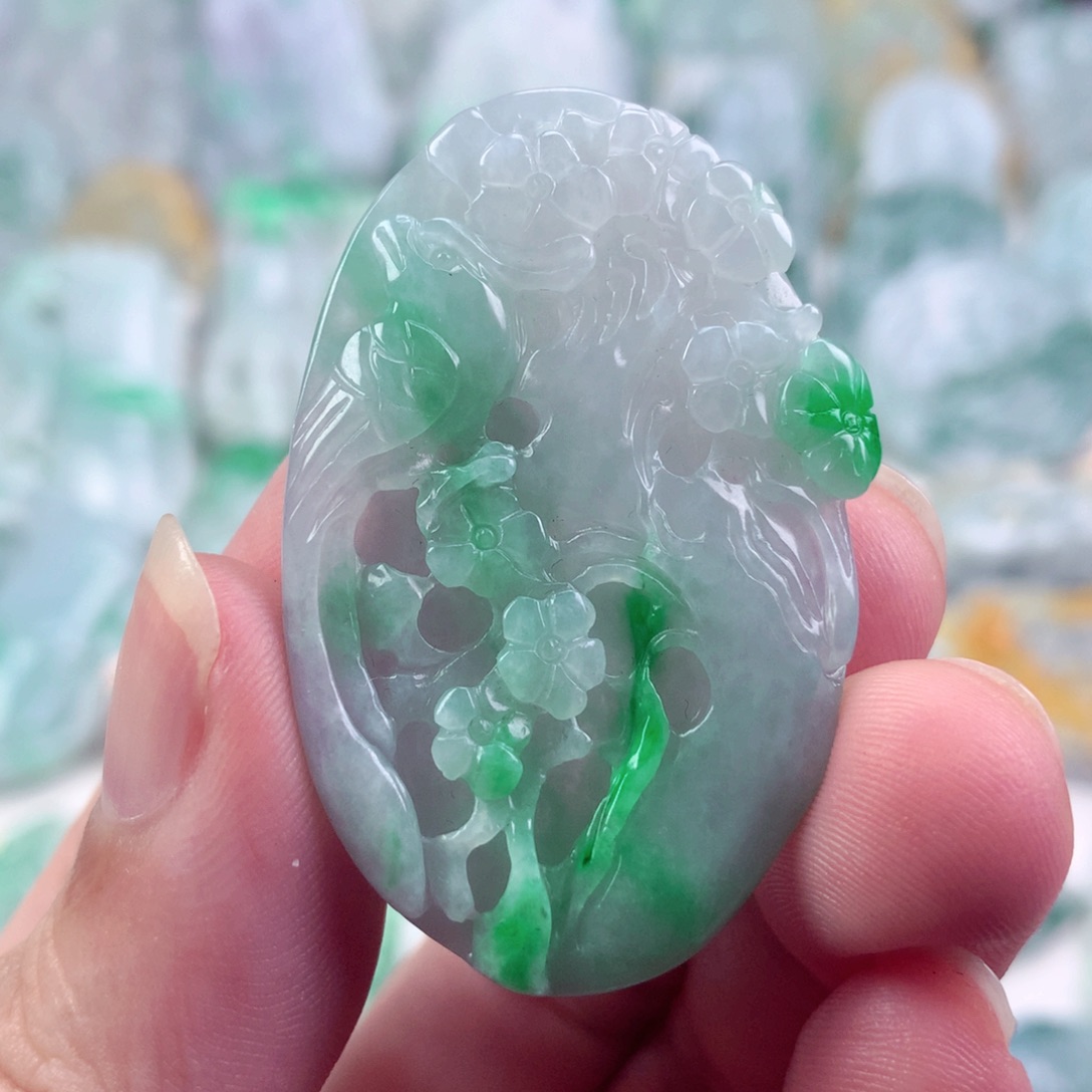 翡翠未镶嵌吊坠(不含链)