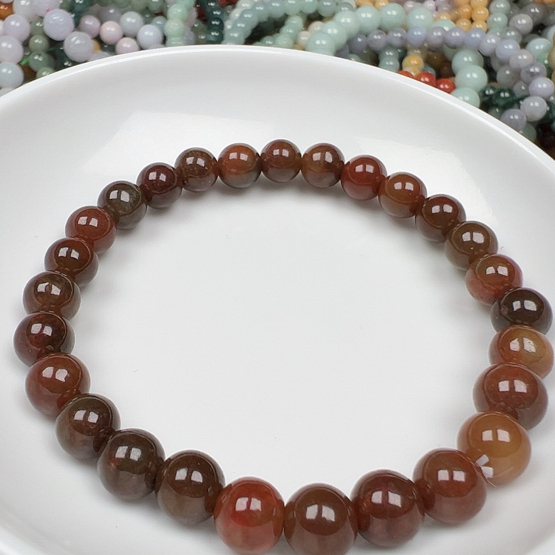 翡翠手链未镶嵌&***^货主老华