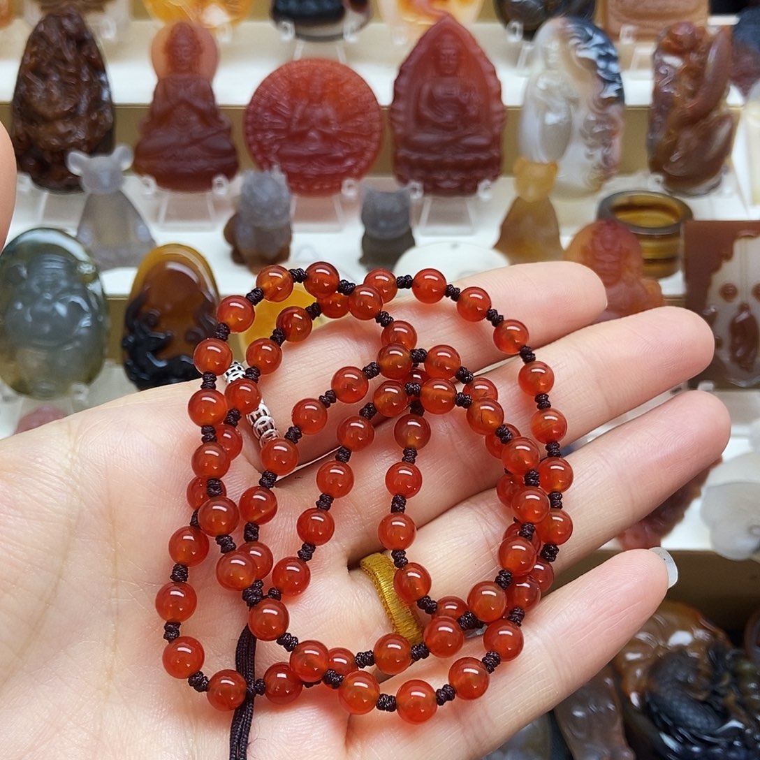 功***敌玛瑙/玉髓未镶嵌颈饰