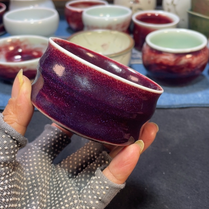 摆件手工竹节杯。。。。