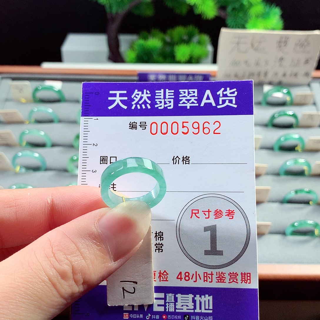 翡翠戒指未镶嵌12号