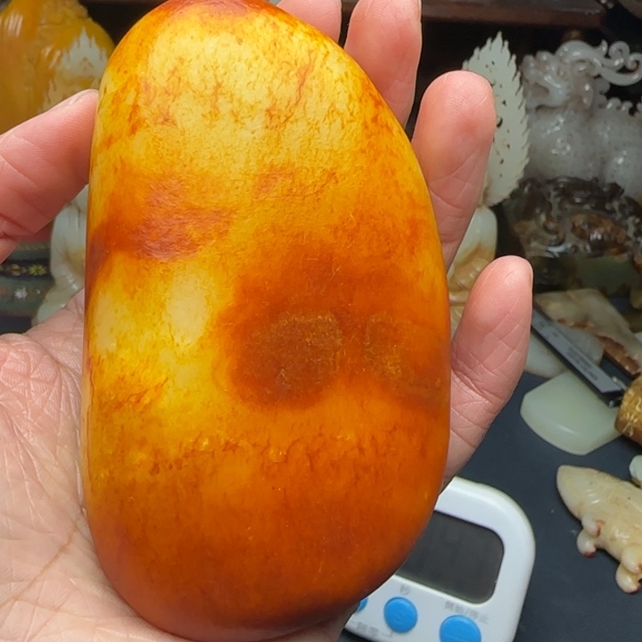 寒***暑新疆和田收藏摆件