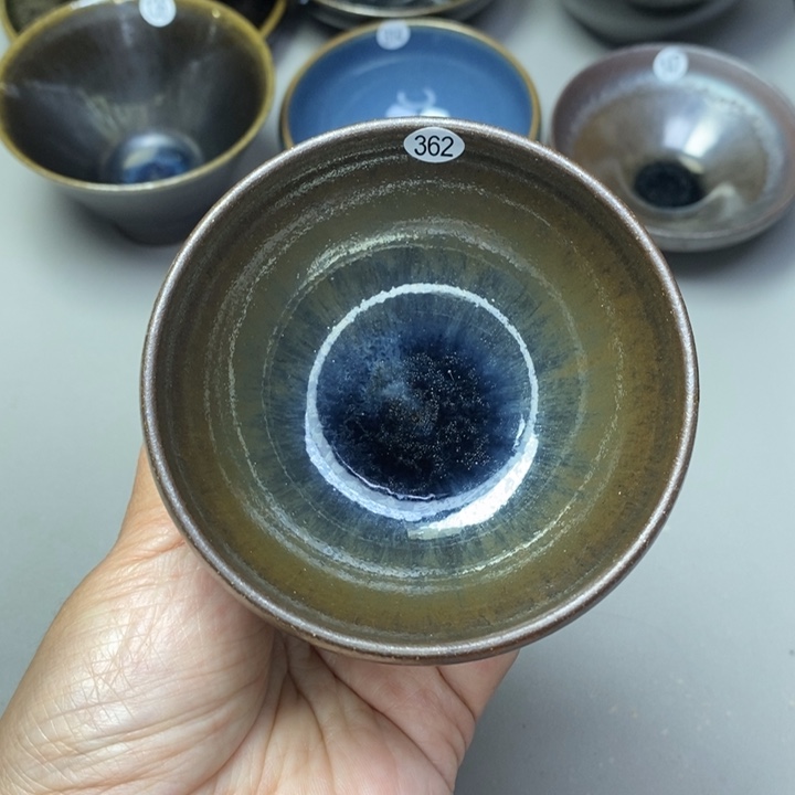 茶盏建窑建盏磨底柴烧主人杯