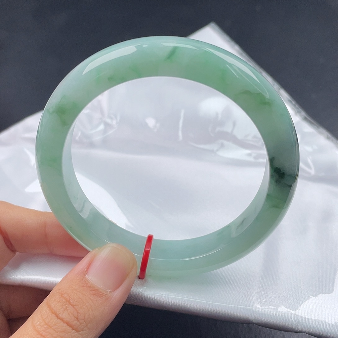 翡翠未镶嵌手镯58正圈