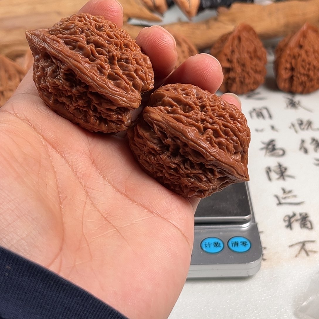 文玩核桃吊坠大蒜头35尺全品