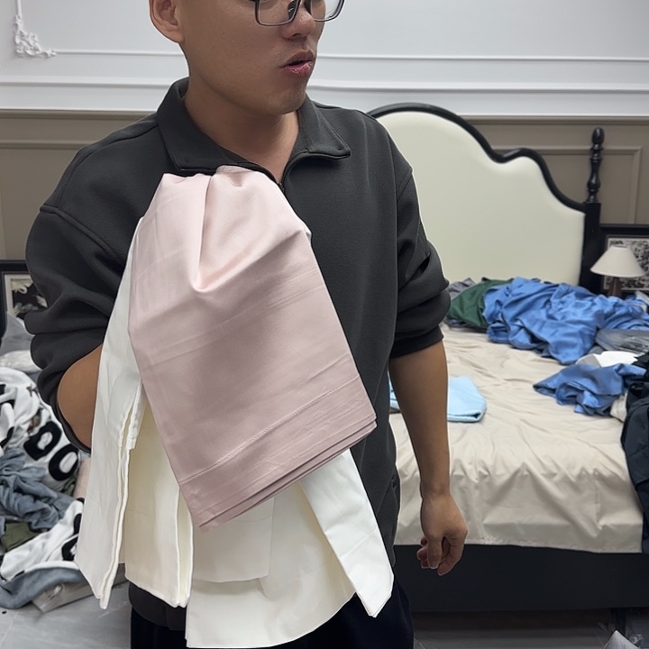 桥****棉全棉棉093两对枕头套