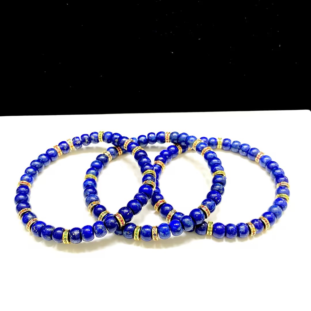 【ZY】青金石叠珠DIY手串-约6mm（多样性发其一）