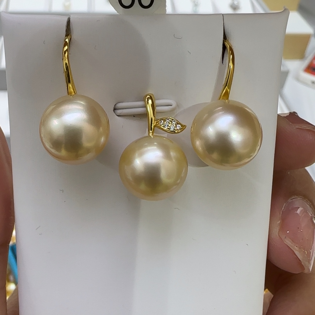 海水珍珠耳钉未镶嵌