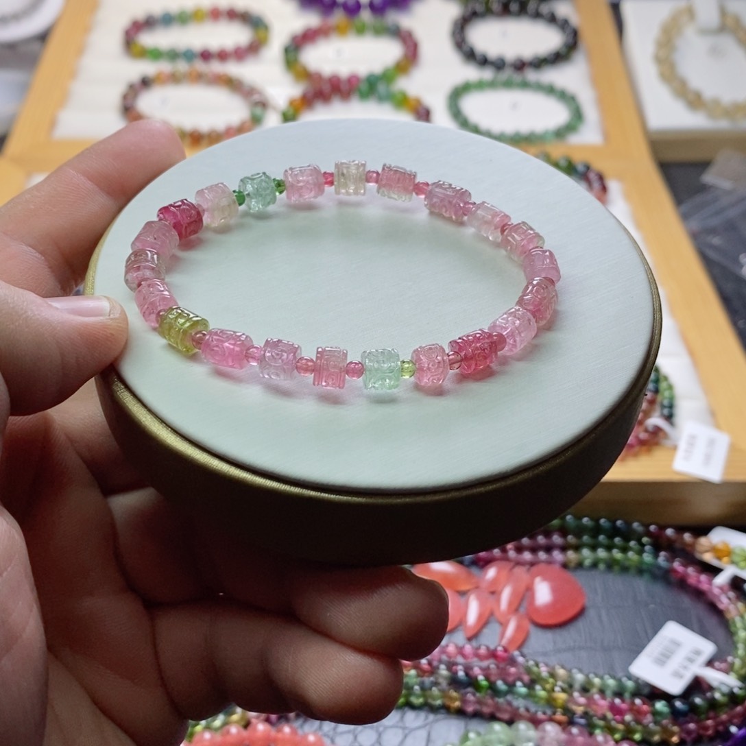 碧玺碧玺手链未镶嵌