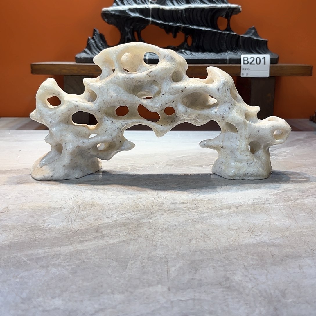 摆件神***人灵璧石奇石摆件 