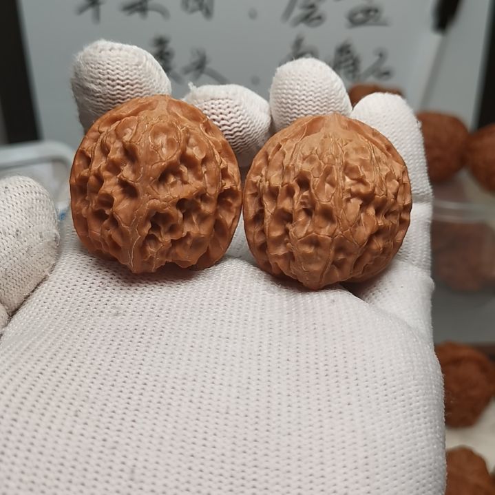 文玩核桃把件34全品肉苹果园