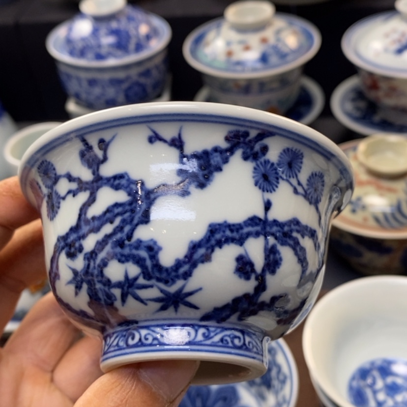 【闪购商品】景德镇青花主人杯