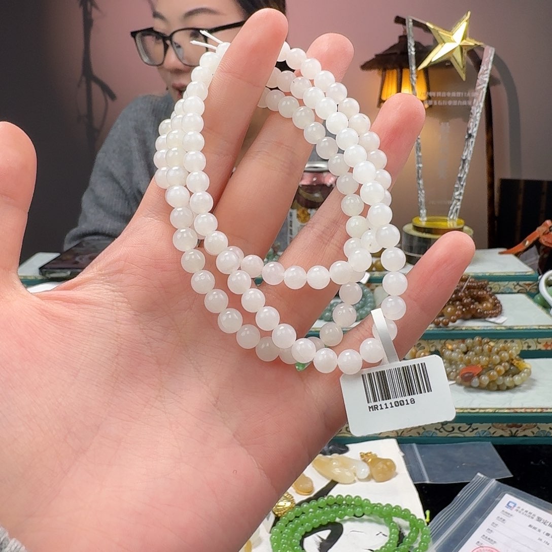 和田玉手串未镶嵌