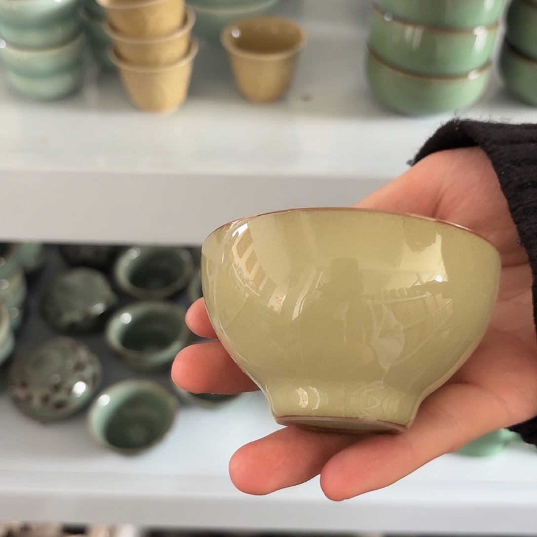 龙泉云间青瓷小米茶器