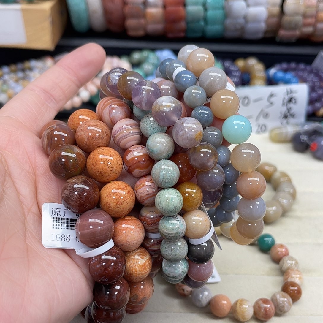 未镶嵌手串硅化珊瑚（珊瑚玉）C*i798