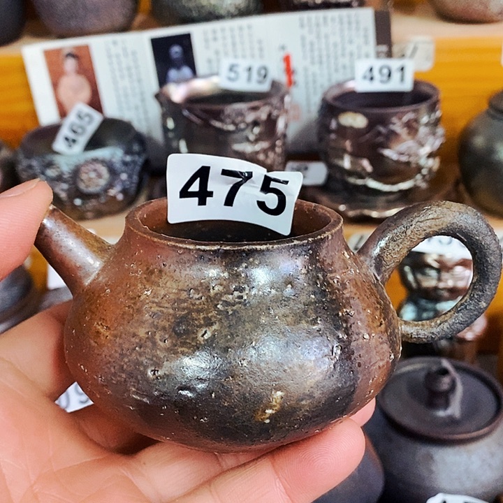 紫砂茶杯柴烧纯手工475